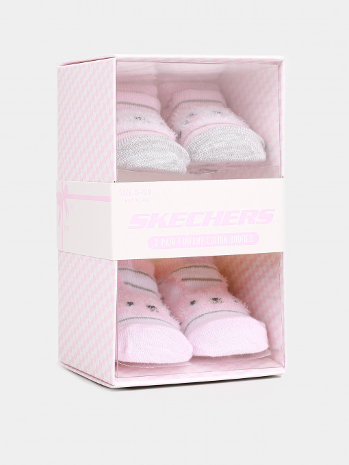 Шкарпетки та гольфи Skechers 2 Pair Cotton Booties 0-12м модель S116520-682 Фото