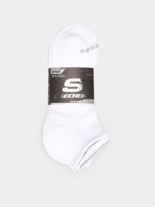 Шкарпетки та гольфи Skechers 3 Pair QTR Crew 43-46 модель S111035-100-10 Фото