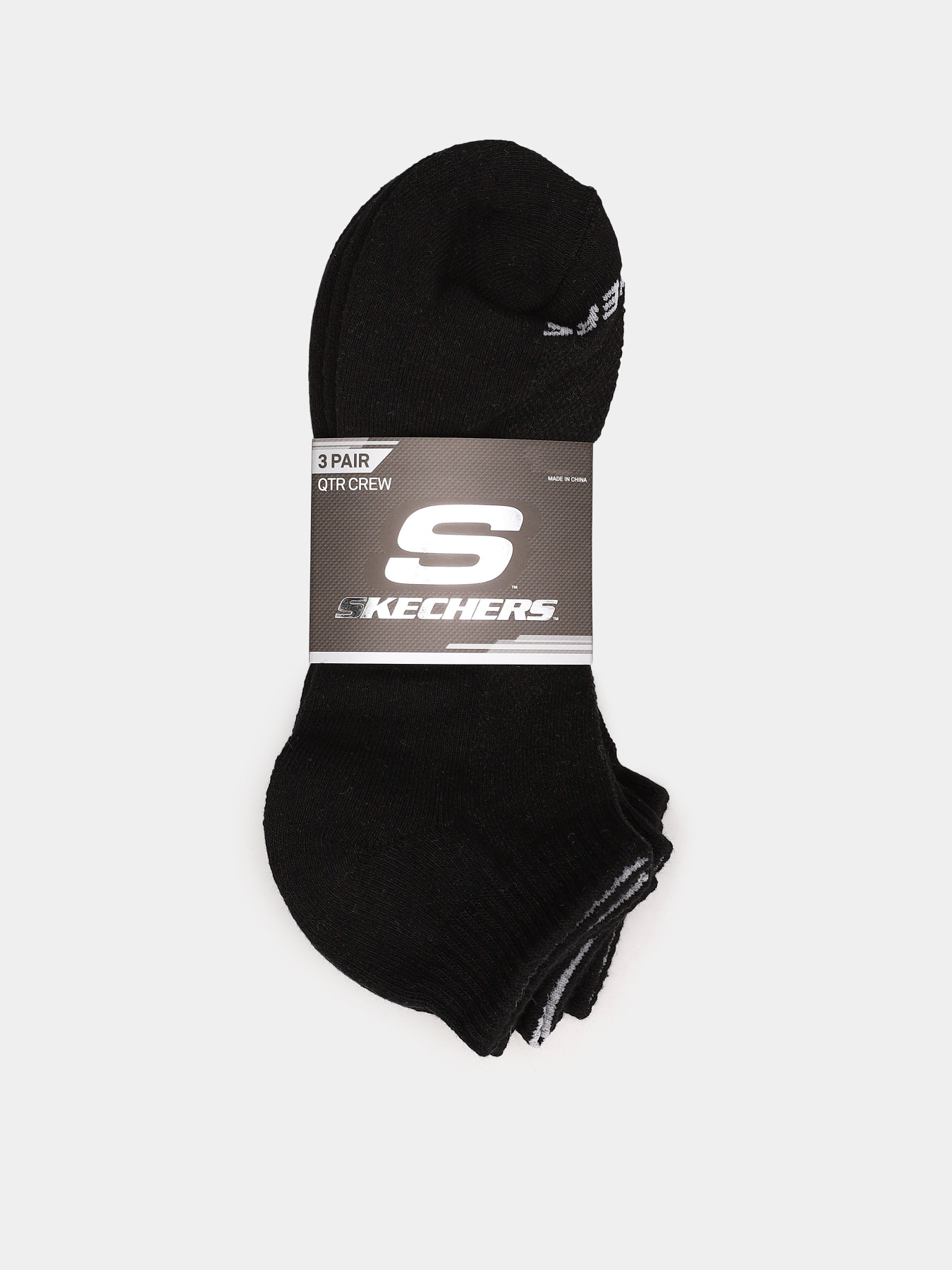 Носки и гольфы Skechers 3 Pair QTR Crew 25,5 - 27,5 модель S111035-001-9 Фото