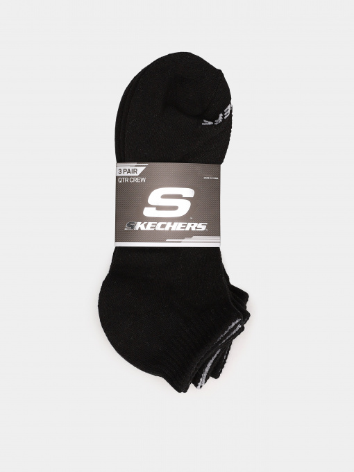 Шкарпетки та гольфи Skechers 3 Pair QTR Crew 25,5 - 27,5 модель S111035-001-9 Фото