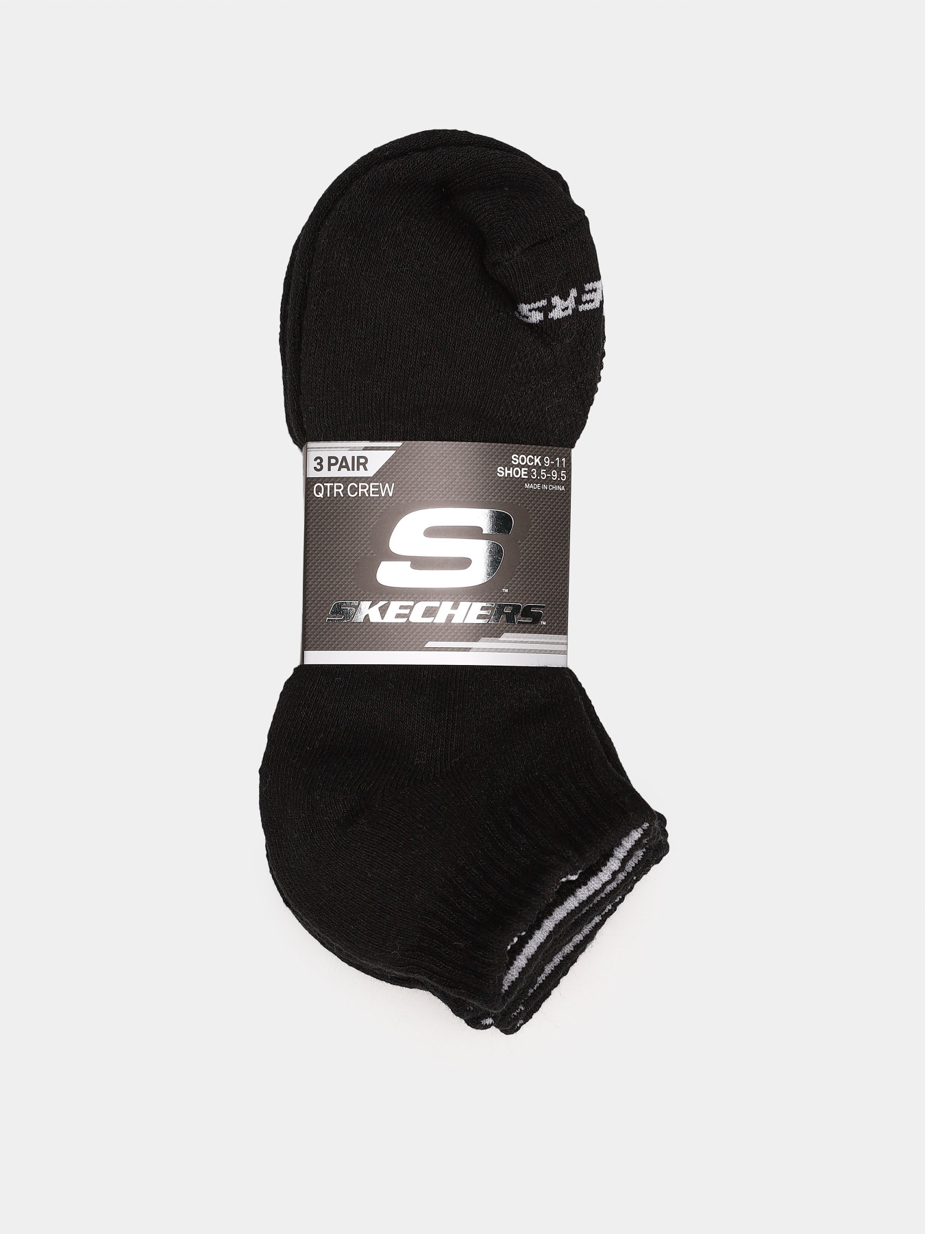 Носки и гольфы Skechers 3 Pair QTR Crew 25,5 - 35,5 модель S111035-001-10 Фото