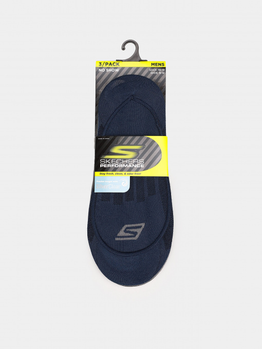 Шкарпетки та гольфи Skechers 3 Pack No Show Performance 43-46 модель S101589-460 Фото