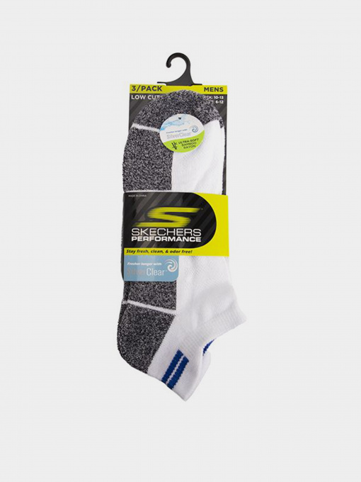 Шкарпетки та гольфи Skechers 3 Pack Low Cut Performance модель S115421-109 Фото