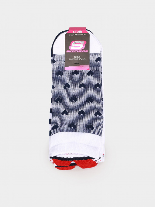 Шкарпетки та гольфи Skechers 6 Pair Low Cut 25,5 - 27,5 модель S116502-411 Фото