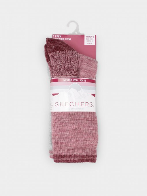 Шкарпетки та гольфи Skechers Merino Wool Crew Socks модель S117422-687 Фото