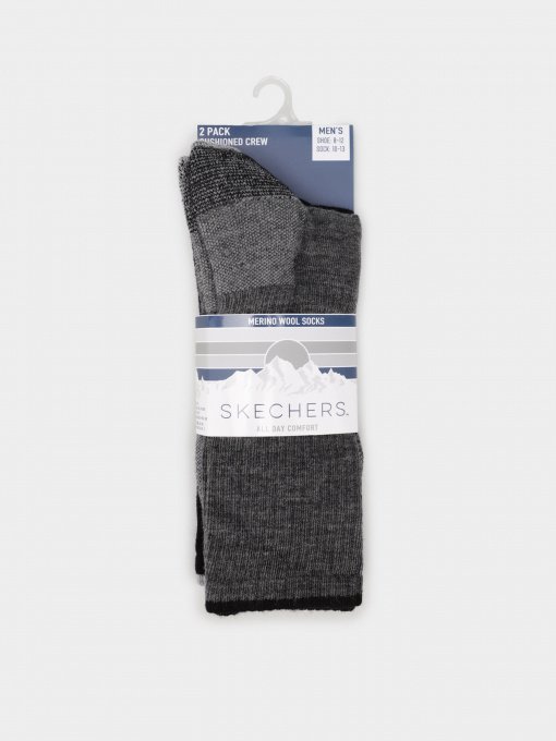 Шкарпетки та гольфи Skechers Merino Wool Crew Socks модель S117424-041 Фото