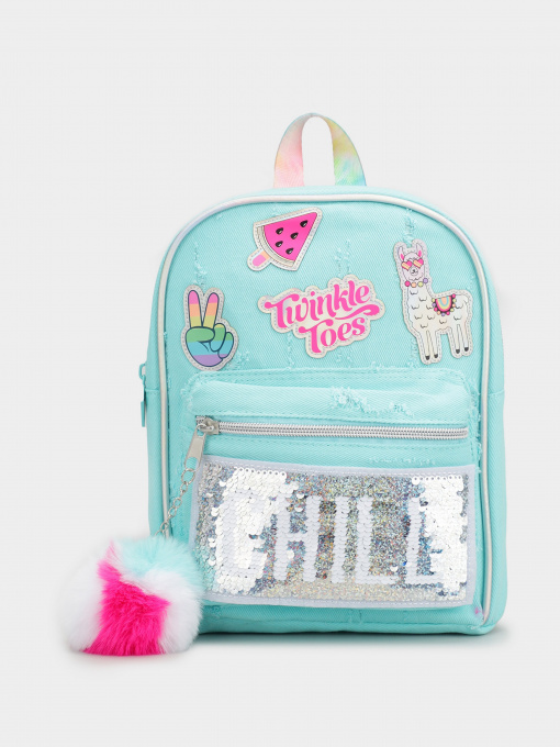 Рюкзаки Skechers  MINI REVERSE SEQUENCE TWINKLE TOES BACKPACK модель SKTT6883 AQUA Фото