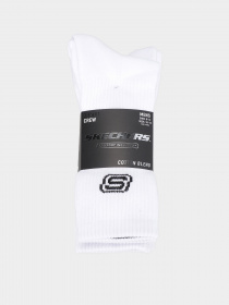 Носки и гольфы Skechers 3PK 1/2 TERRY RIBBED CREW модель S117454-100 Фото