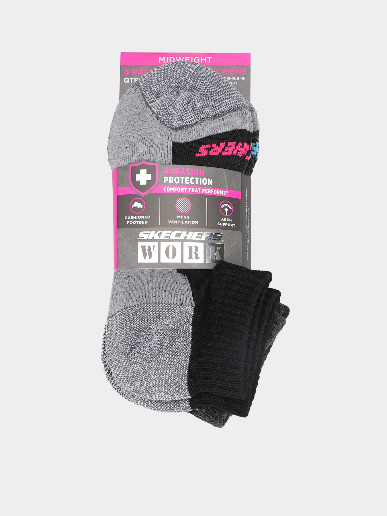 Шкарпетки та гольфи Skechers 3PK 1/2 TERRY QTR CREW модель S111047-008 Шкарпетки та гольфи Skechers 3PK 1/2 TERRY QTR CREW модель S111047-008 Фото