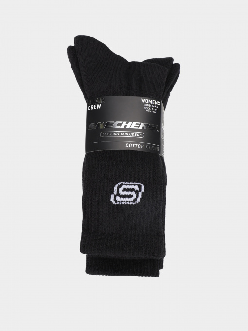 Носки и гольфы Skechers 3PK WMS CREW SOCKS-BLACK модель S117453-001 Фото