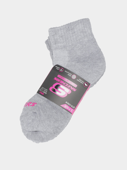 Носки и гольфы Skechers 3PK 1/2 TERRY QTR CREW модель S119349-035 Фото