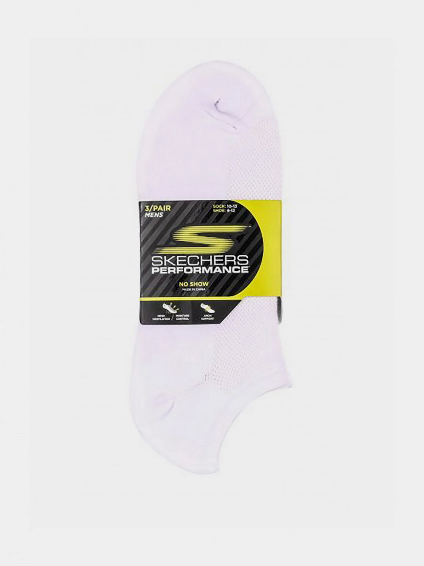 Шкарпетки та гольфи Skechers 3pk Microfiber Non Terry No Show 43-46 модель S101715-100_ Шкарпетки та гольфи Skechers 3pk Microfiber Non Terry No Show 43-46 модель S101715-100_ Фото