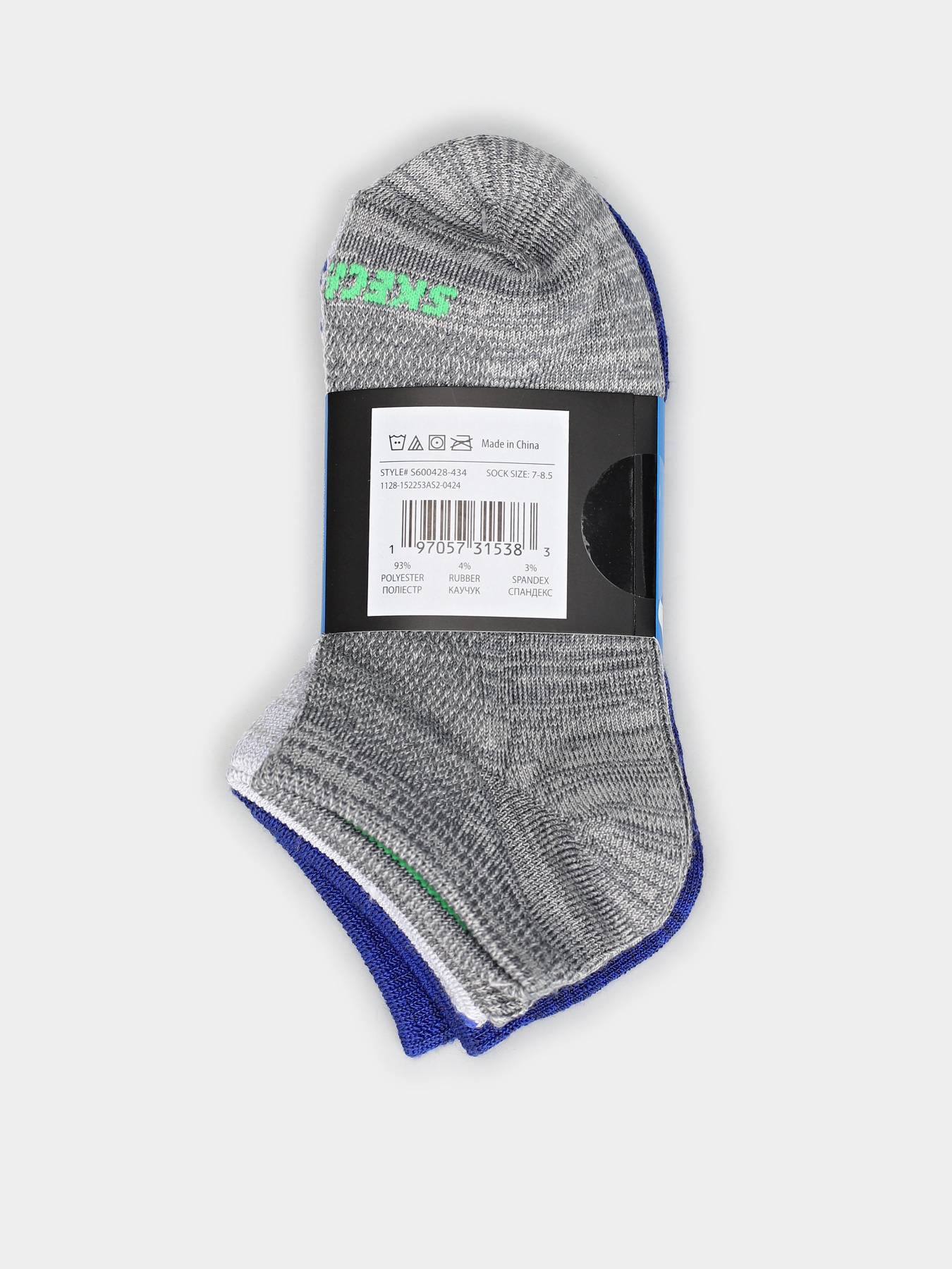 Шкарпетки та гольфи Skechers 6PK NON TERRY  LOW CUT модель S600428-434 Фото