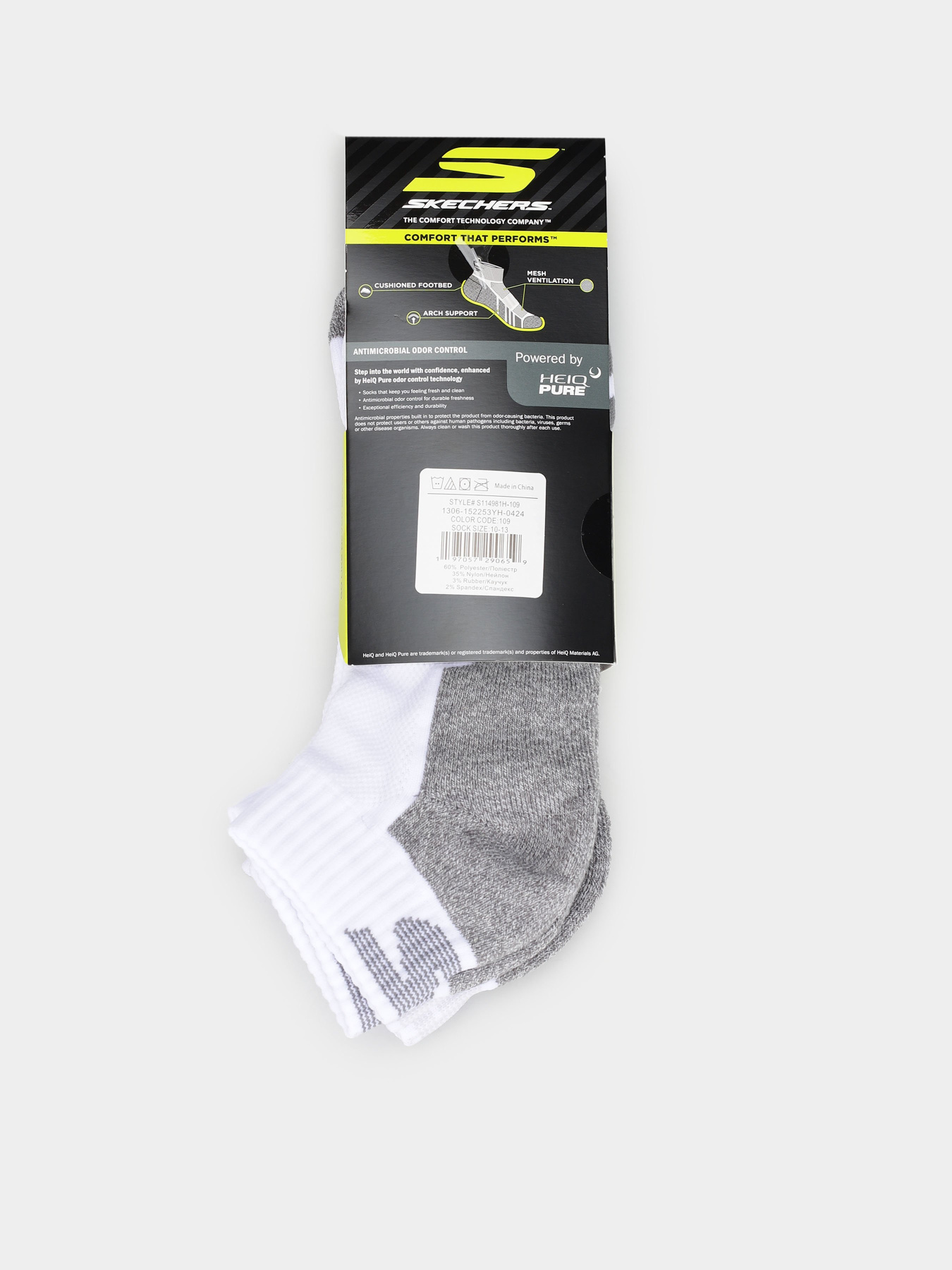 Шкарпетки та гольфи Skechers 3PK 1/2 TERRY QTR CREW модель S114981H-109 Шкарпетки та гольфи Skechers 3PK 1/2 TERRY QTR CREW модель S114981H-109 Фото