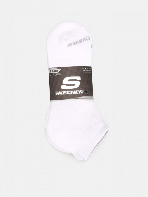 Шкарпетки та гольфи Skechers 3PK 1/2 TERRY QTR CREW модель S111035-100-9 Фото