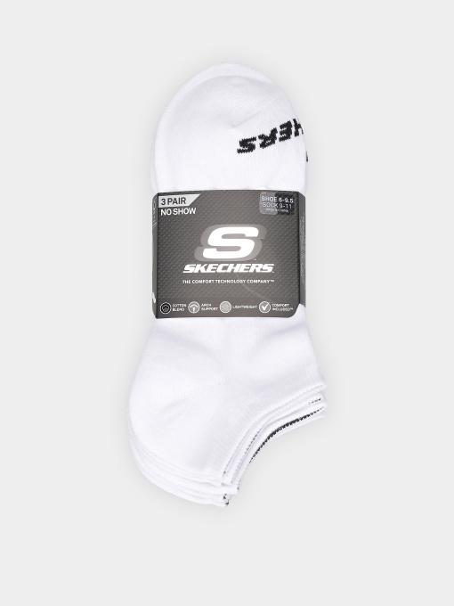 Носки и гольфы Skechers 3PK NON TERRY NO SHOW модель S114041-100-9 Фото