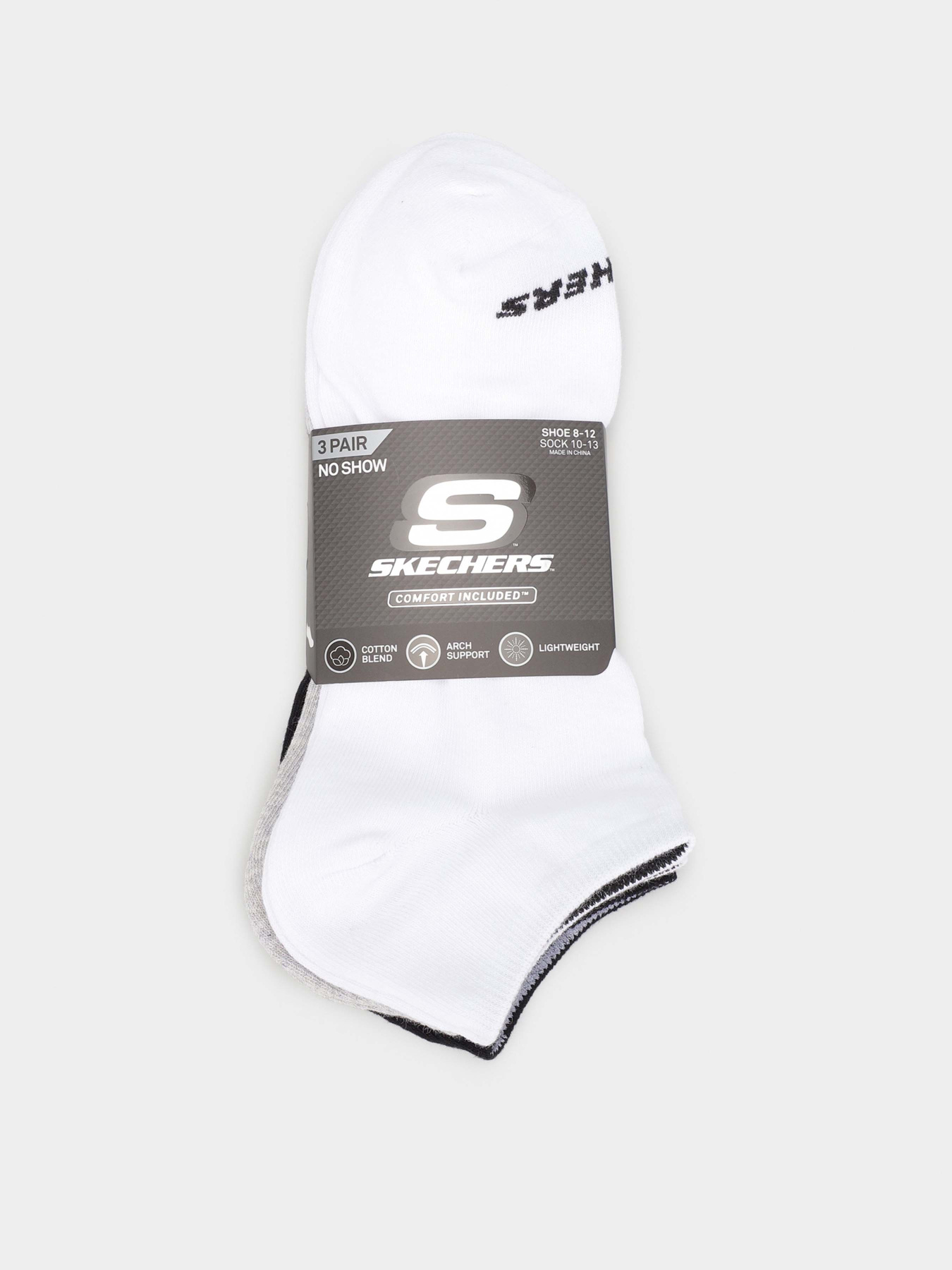 Шкарпетки та гольфи Skechers Non Terry No Show модель S114041-107 Шкарпетки та гольфи Skechers Non Terry No Show модель S114041-107 Фото
