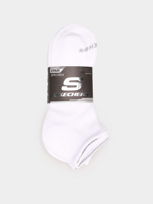 Шкарпетки та гольфи Skechers 3PK 1/2 TERRY QTR CREW модель S111035-100-10 Фото