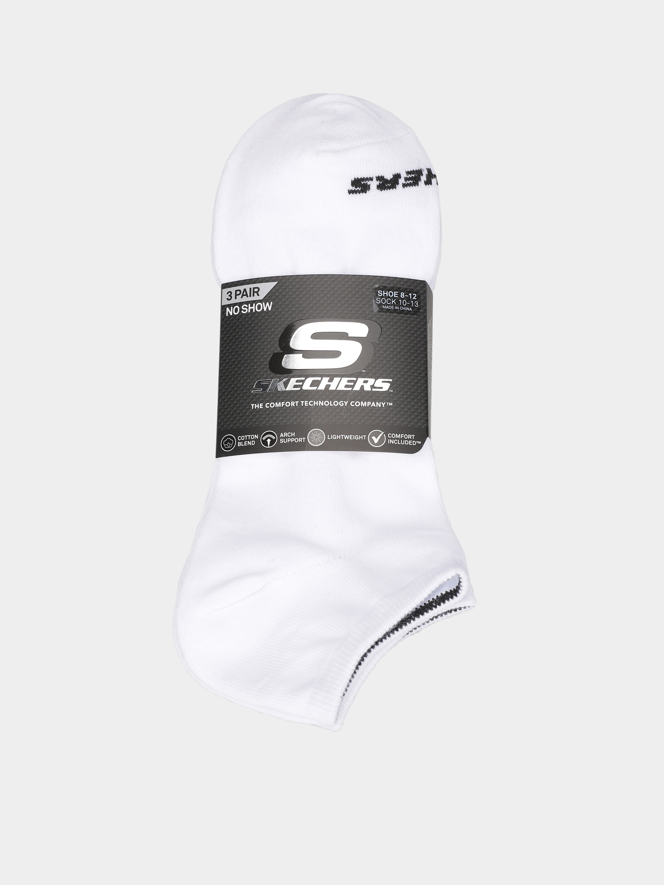 Носки и гольфы Skechers 3PK NON TERRY NO SHOW модель S114041-100-10 Носки и гольфы Skechers 3PK NON TERRY NO SHOW модель S114041-100-10 Фото