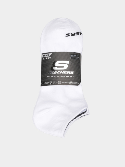 Носки и гольфы Skechers 3PK NON TERRY NO SHOW модель S114041-100-10 Фото