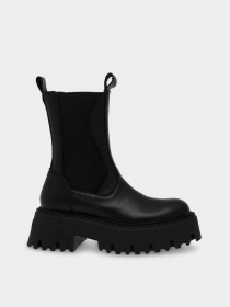 Черевики та чоботи Steve Madden Obtain модель SM11002704 BLK ACTION LEATHER Фото