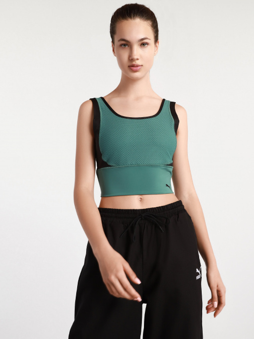 Футболки и поло PUMA Fitted Training Crop Tank модель 52027545 Фото