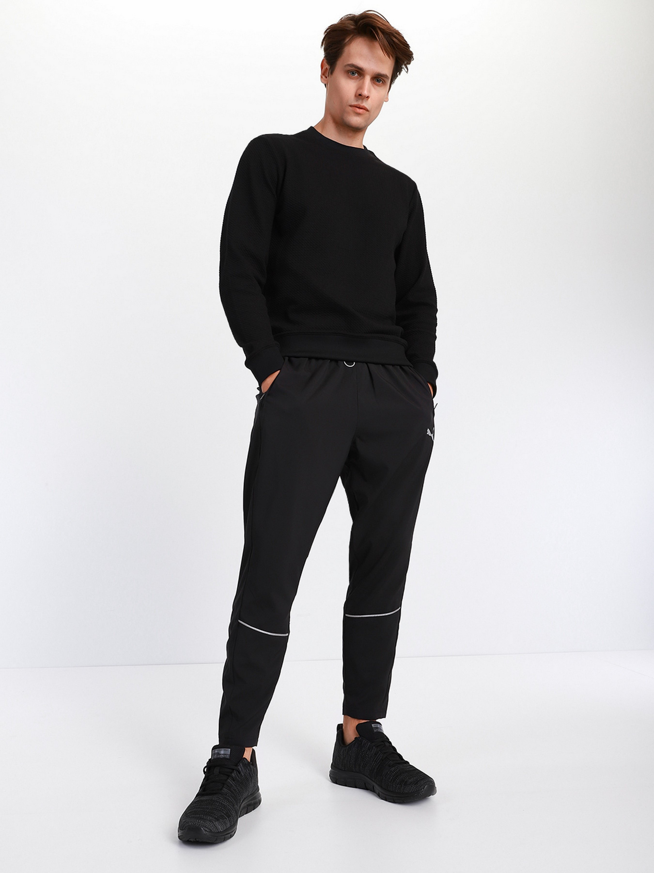 Брюки PUMA Tapered Running модель 52085801 Фото