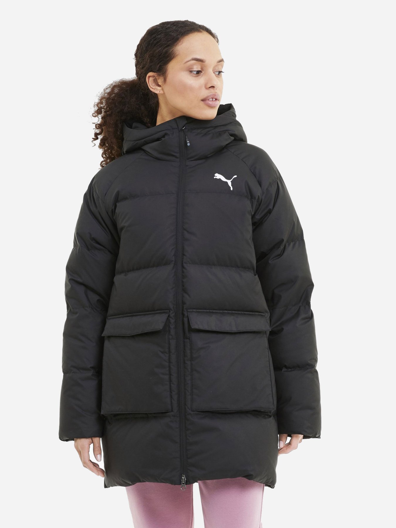 Куртки и дубленки PUMA Long Hooded Down модель 58222101 Фото