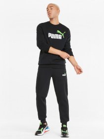 Брюки PUMA ESS + 2 Col Logo Pants FL cl модель 58676756 Фото