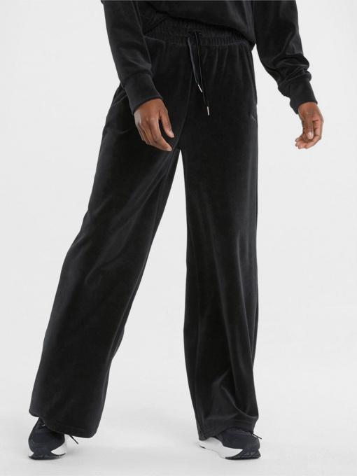 Брюки PUMA  HER Velour Wide Pants модель 58952601 Фото