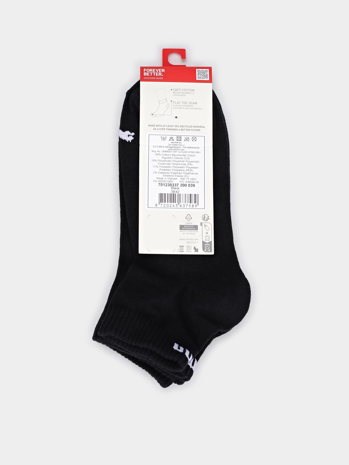 Шкарпетки та гольфи PUMA QUARTER SOCKS 3 PACK модель 93858906 Фото