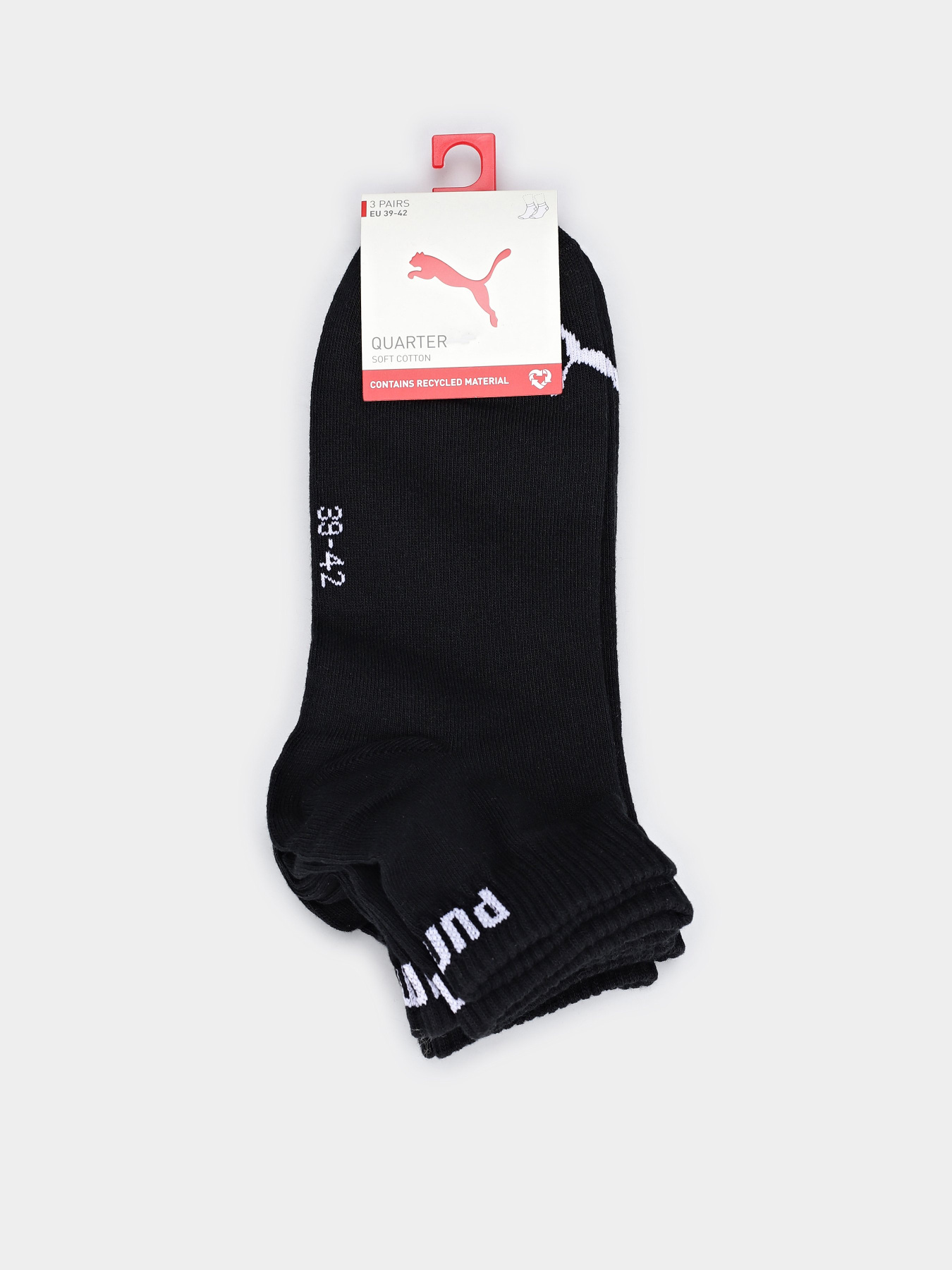 Шкарпетки та гольфи PUMA QUARTER SOCKS 3 PACK модель 93858906 Фото