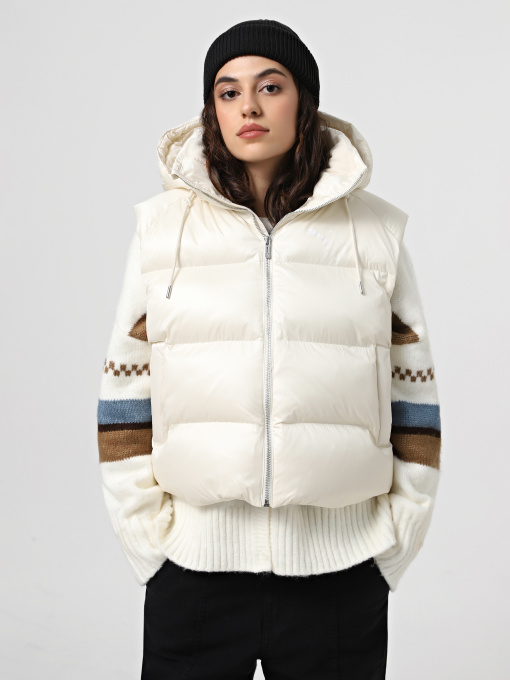 Куртки та дублянки PUMA SHINY PUFFER модель 62651887 Фото