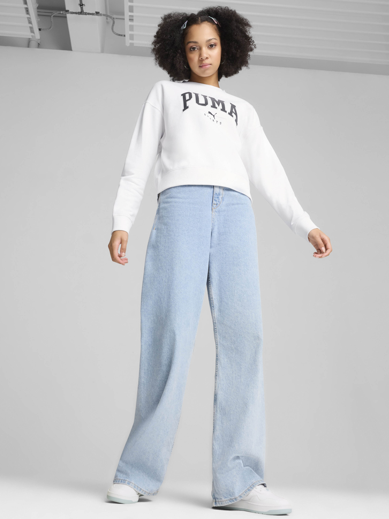 Худі та світшоти PUMA SQUAD FULL-LENGTH CREWNECK модель 68153902 Фото