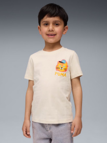 Футболки і поло PUMA MOODY CAT GRAPHIC TEE KIDS модель 63220587 Фото