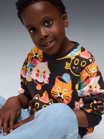 Худі та світшоти PUMA MOODY CAT CREW KIDS модель 63220701 Фото