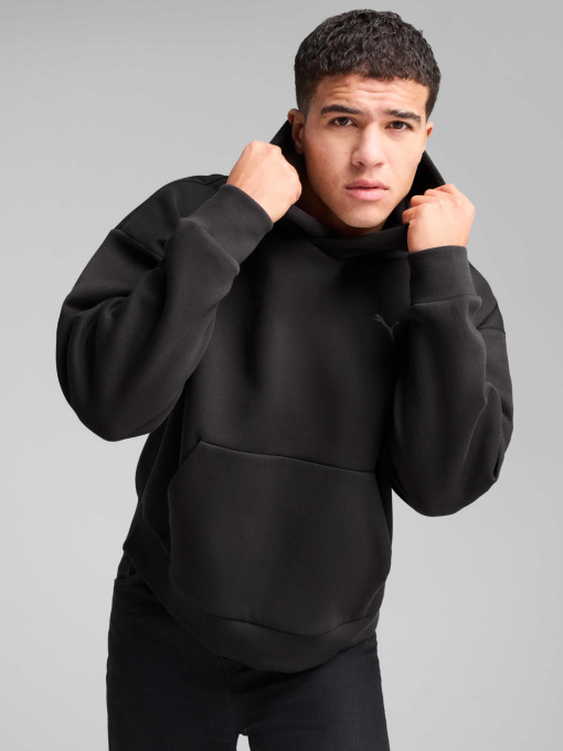 Худі та світшоти PUMA WARDROBE ESS BOXY HOODIE DK модель 63206501 Фото
