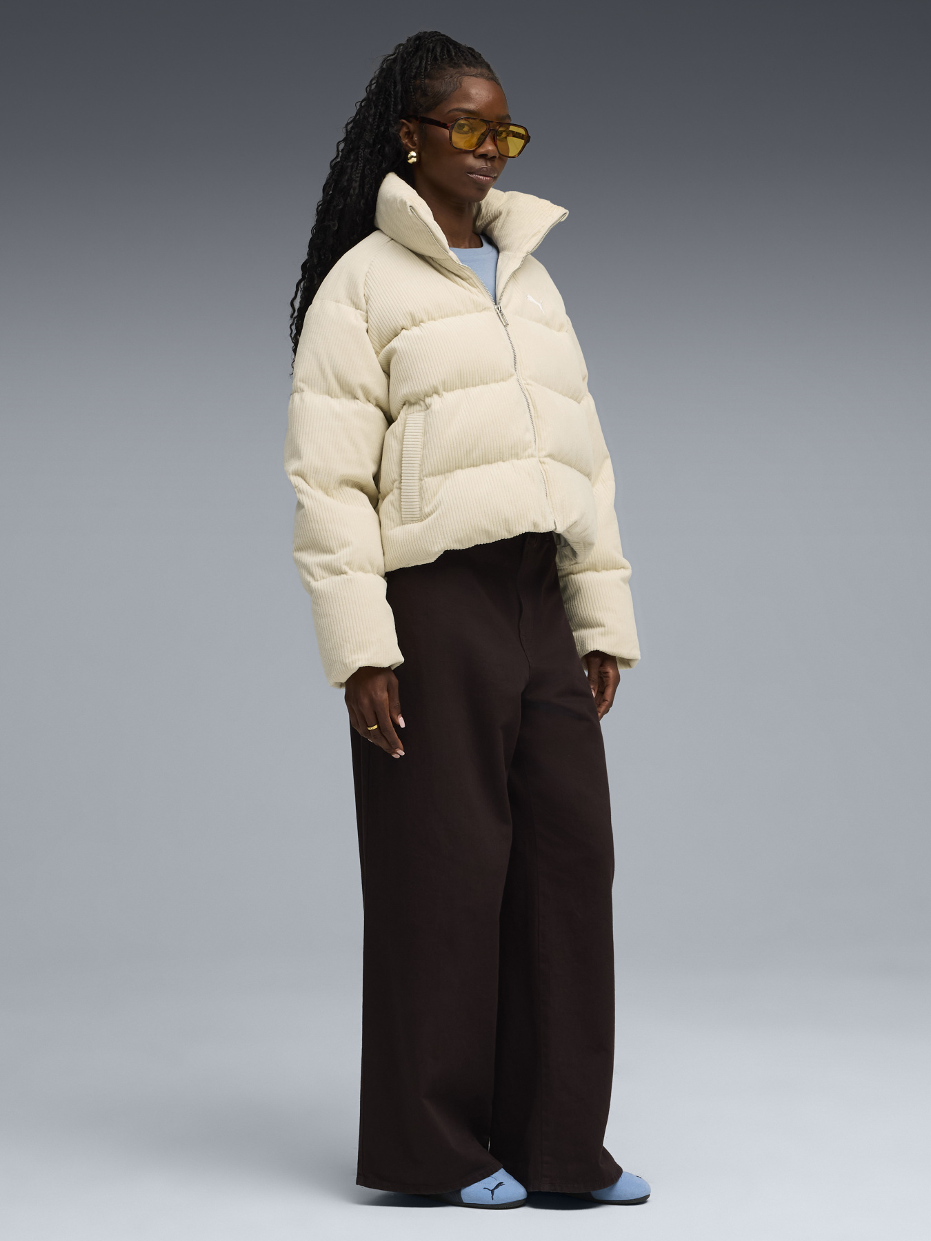 Куртки и дубленки PUMA CORDUROY PUFFER модель 63217187 Фото