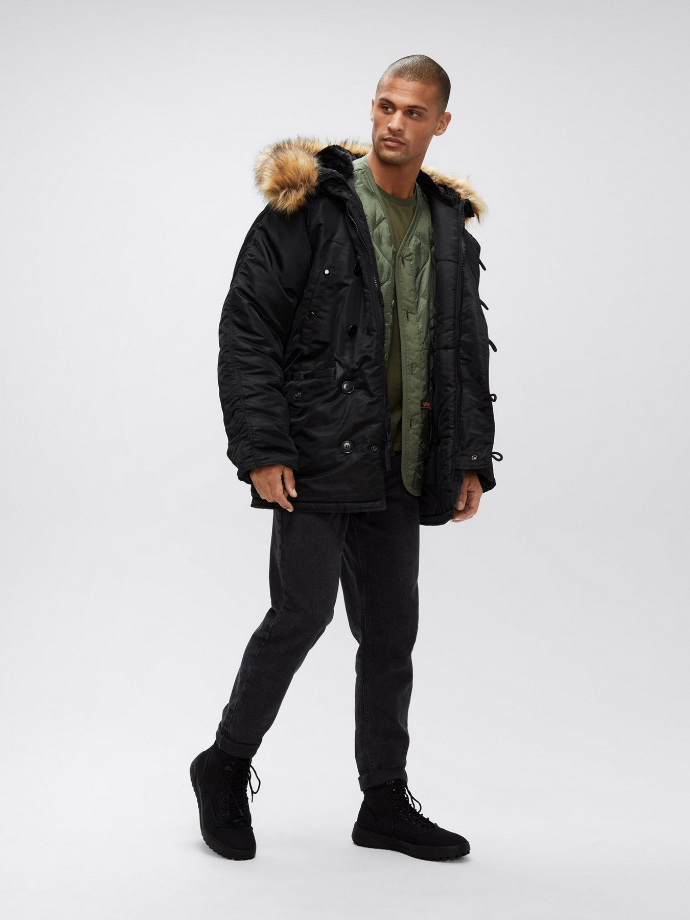 Куртки та дублянки Alpha Industries N-3B HERITAGE модель MJN31000C1_001 Куртки та дублянки Alpha Industries N-3B HERITAGE модель MJN31000C1_001 Фото