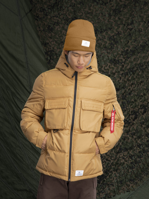 Куртки и дубленки Alpha Industries Hooded Puffer Jacket модель MJH52500C1_219 Фото