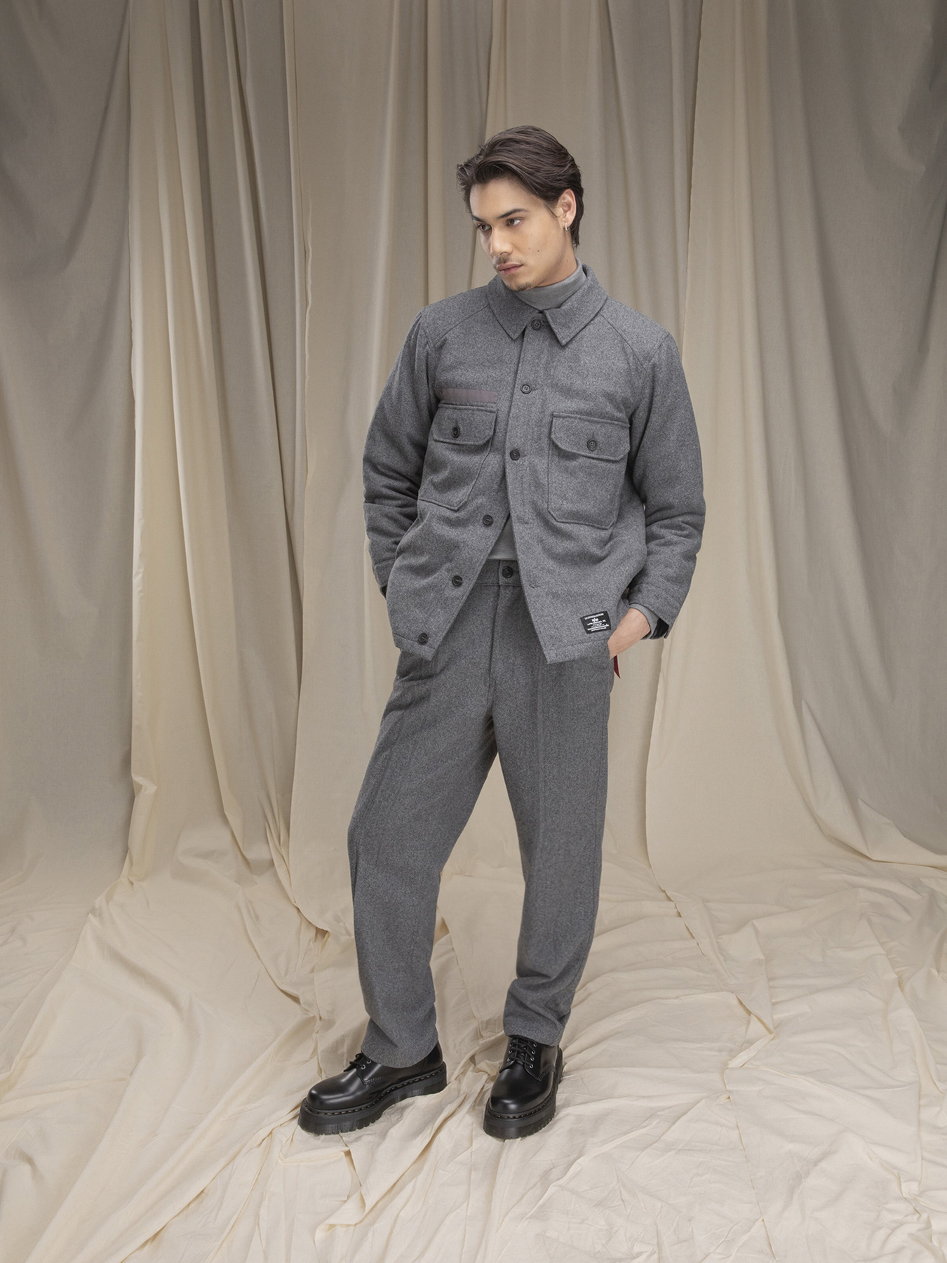 Куртки и дубленки Alpha Industries Wool Field модель MJW53504C1_068 Фото