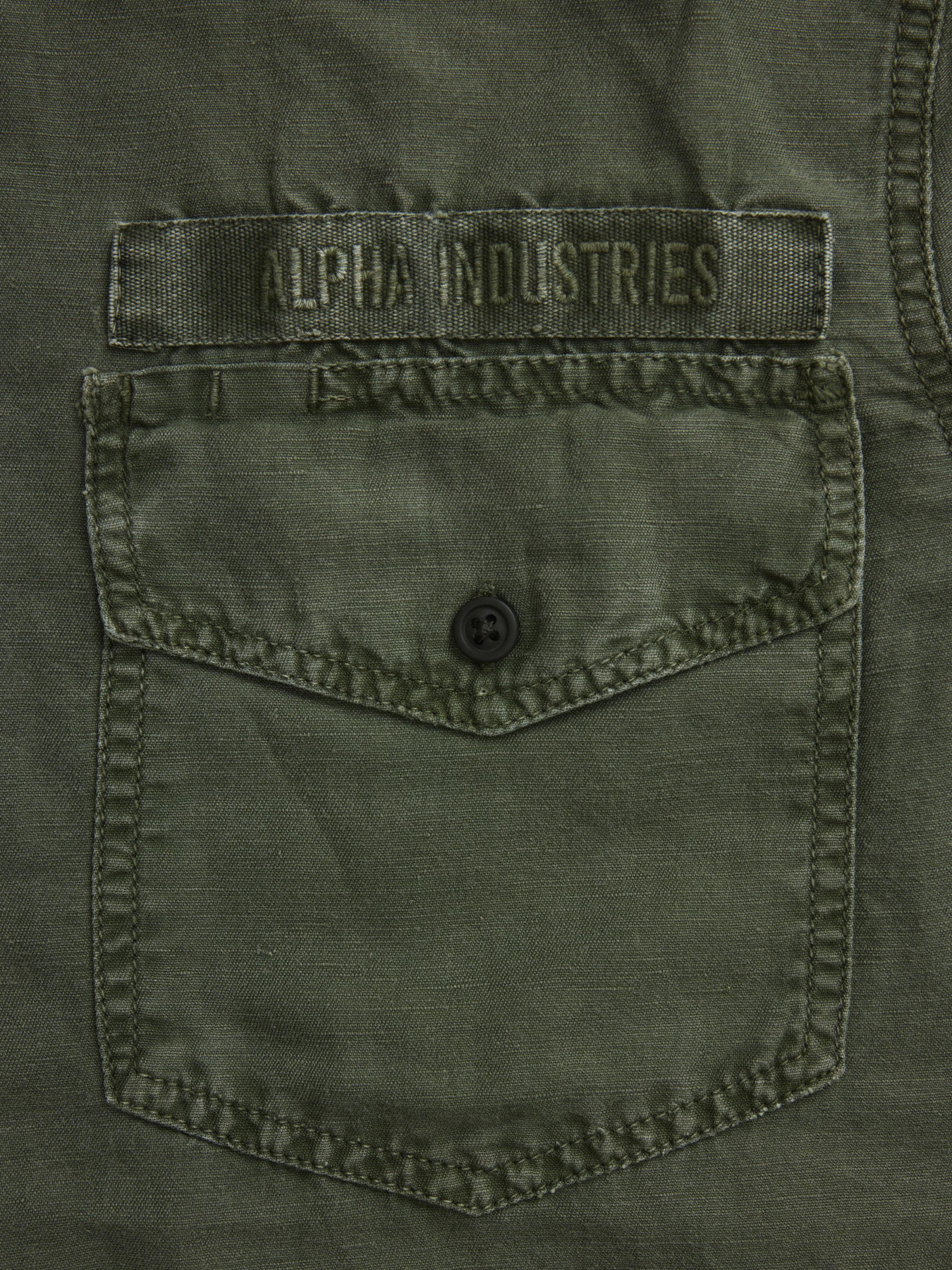Рубашки Alpha Industries Washed Fatigue Shirt Jacket модель MJS54000CO_359 Фото
