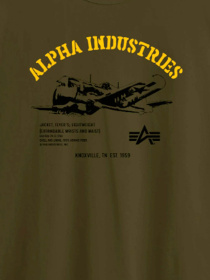 Футболки и поло Alpha Industries Alpha Plane Tee модель UTA54006PK_303 Фото