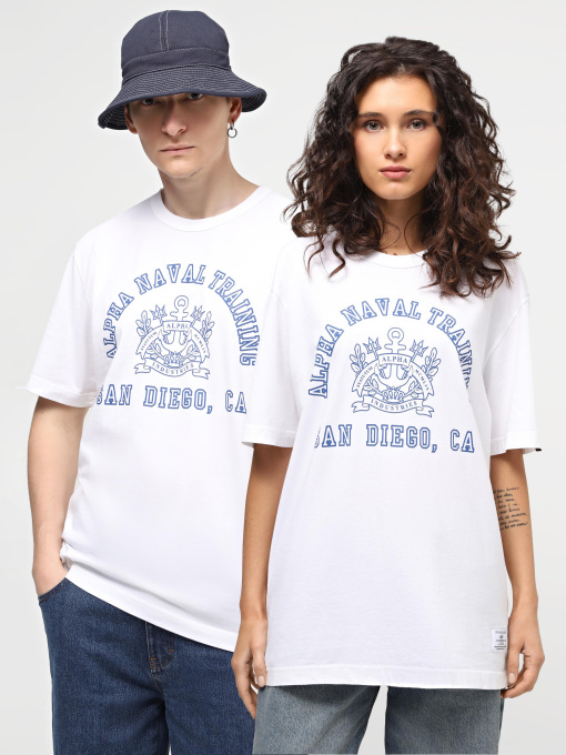 Футболки и поло Alpha Industries Alpha Naval Base San Diego Tee модель UTA54012PK_100 Фото