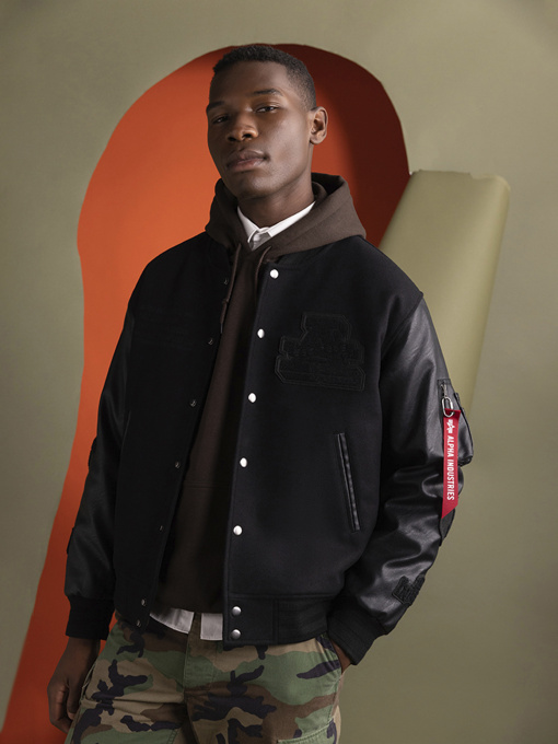 Куртки та дублянки Alpha Industries Faux Leather Ma-1 Varsity модель MJL54500C1_001 Фото