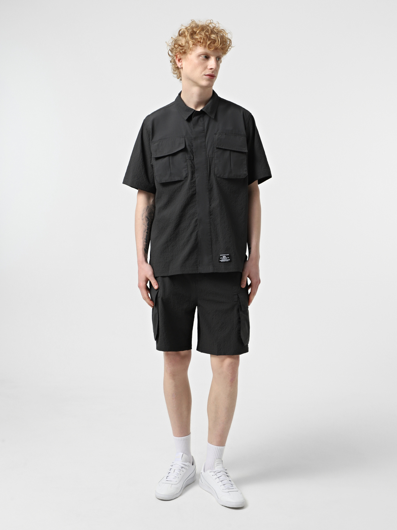 Рубашки Alpha Industries Ss Seersucker модель MTS55000C1_077 Фото