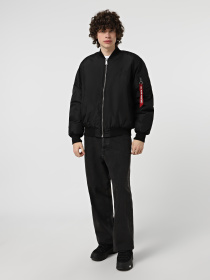 Куртки та дублянки Alpha Industries MA-1 LOGO OXFORD FLIGHT JACKET модель MJM55513C1_001 Фото