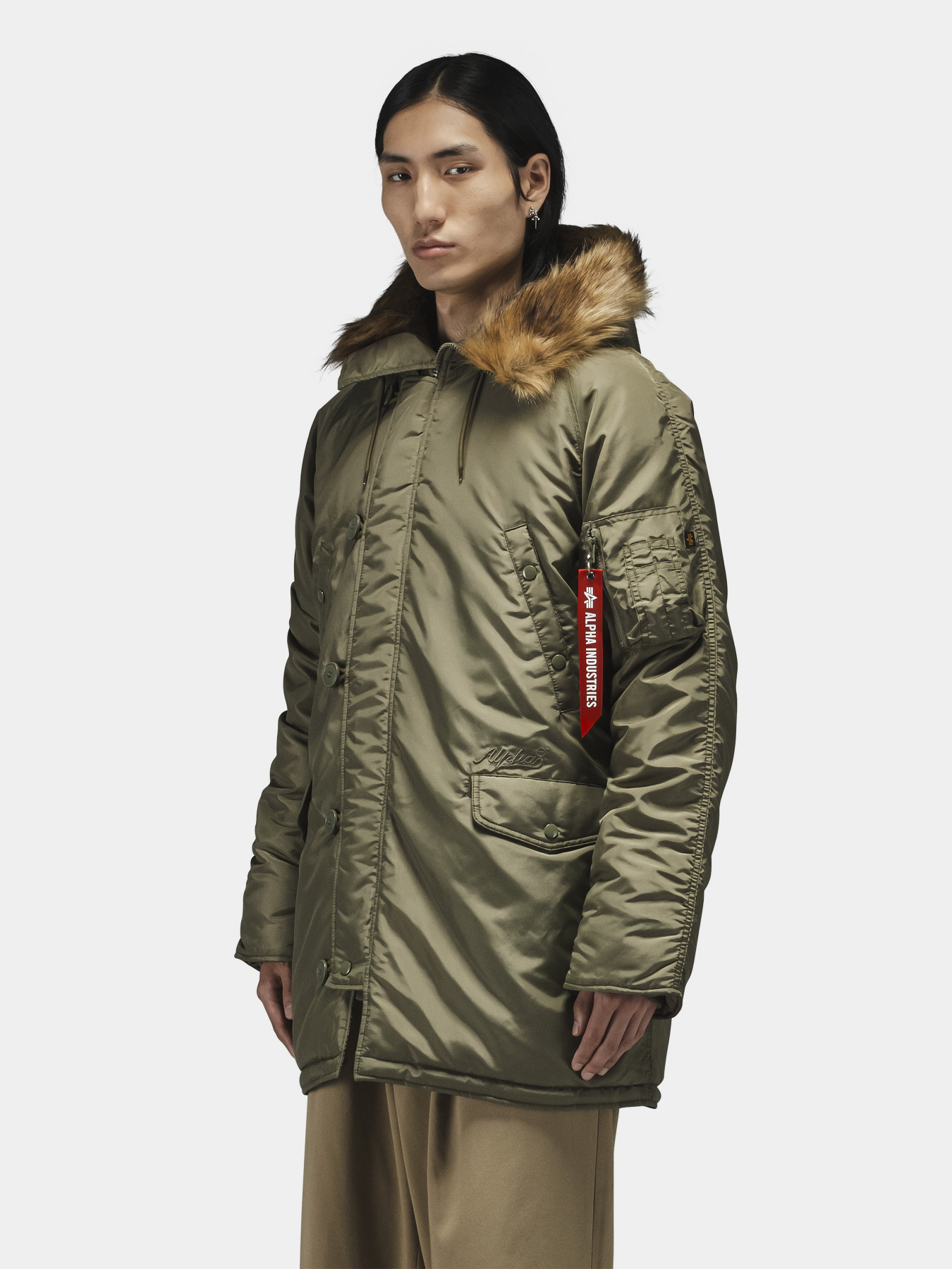 Куртки та дублянки Alpha Industries N-3B LOGO OXFORD PARKA модель MJN55506C1_359 Фото