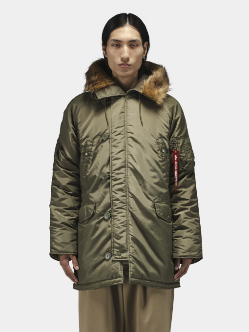Куртки и дубленки Alpha Industries N-3B LOGO OXFORD PARKA модель MJN55506C1_359 Фото