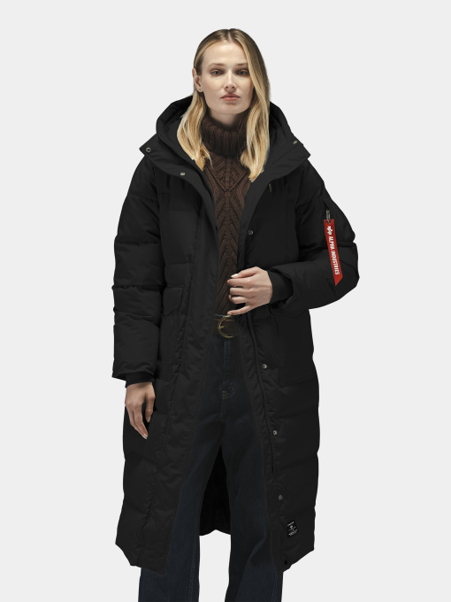 Куртки и дубленки Alpha Industries SIERRA LONG PUFFER W модель WJS55500C1_001 Фото